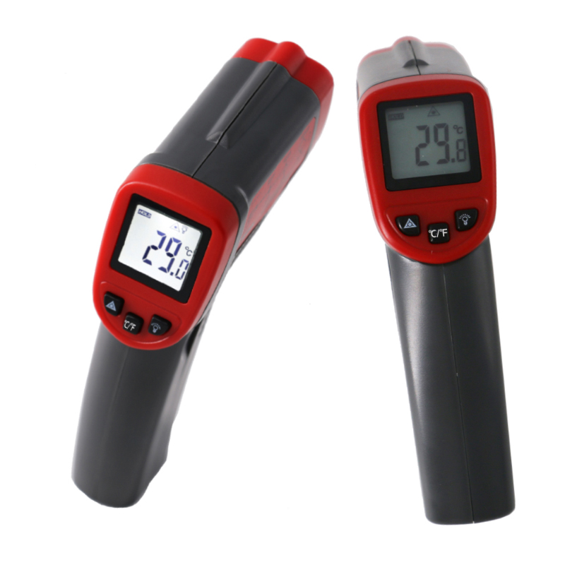 ليزر LCD الرقمية الأشعة تحت الحمراء ميزان الحرارة متر بندقية نقطة درجة حرارة التشغيل 0-50 درجة الاتصال الصناعية ميزان الحرارة